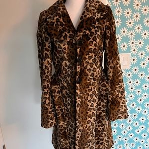Leopard print coat